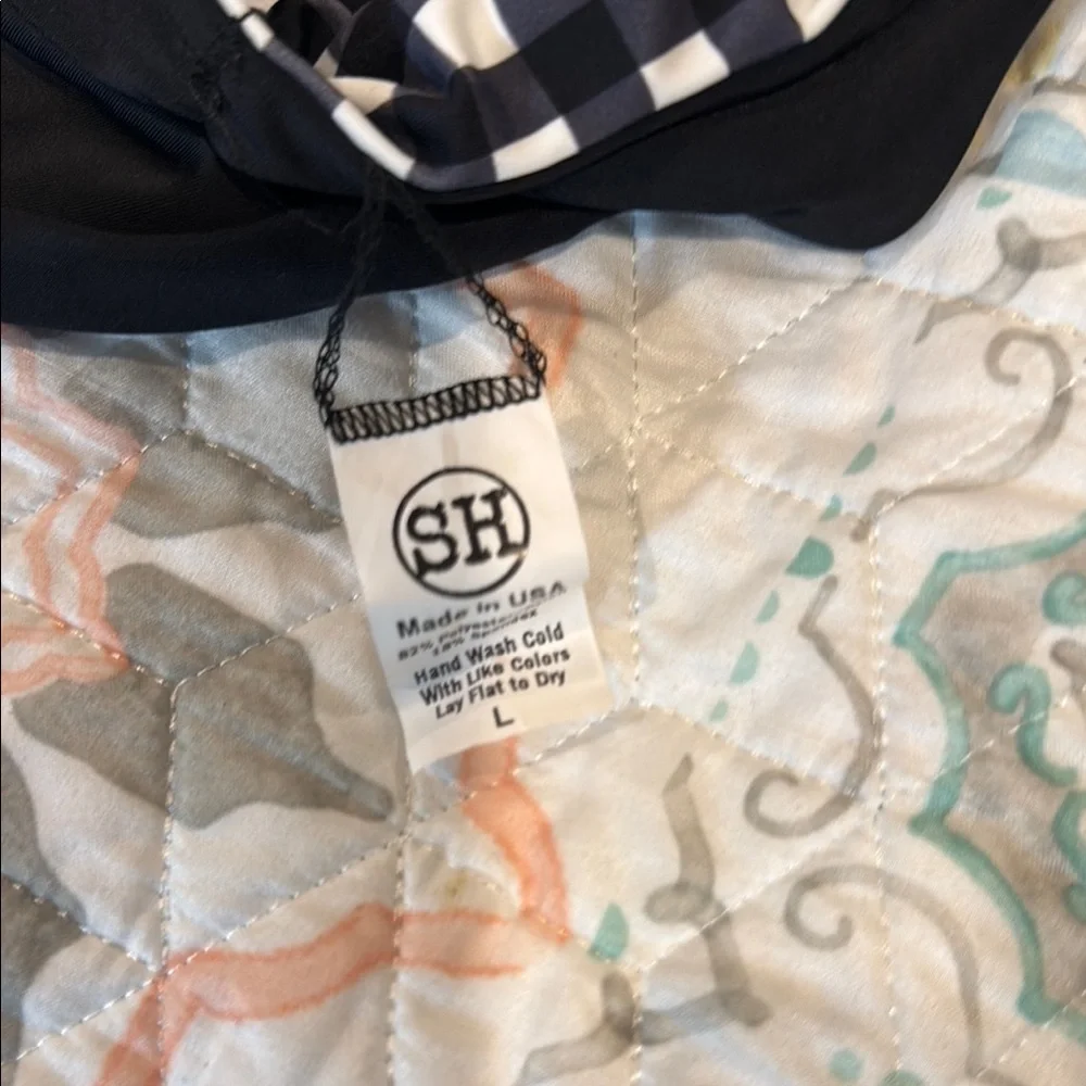 Salty Honey gingham Black and White Checkered Bottoms - Picture 2 of 3